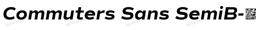 Commuters Sans SemiB字体转换